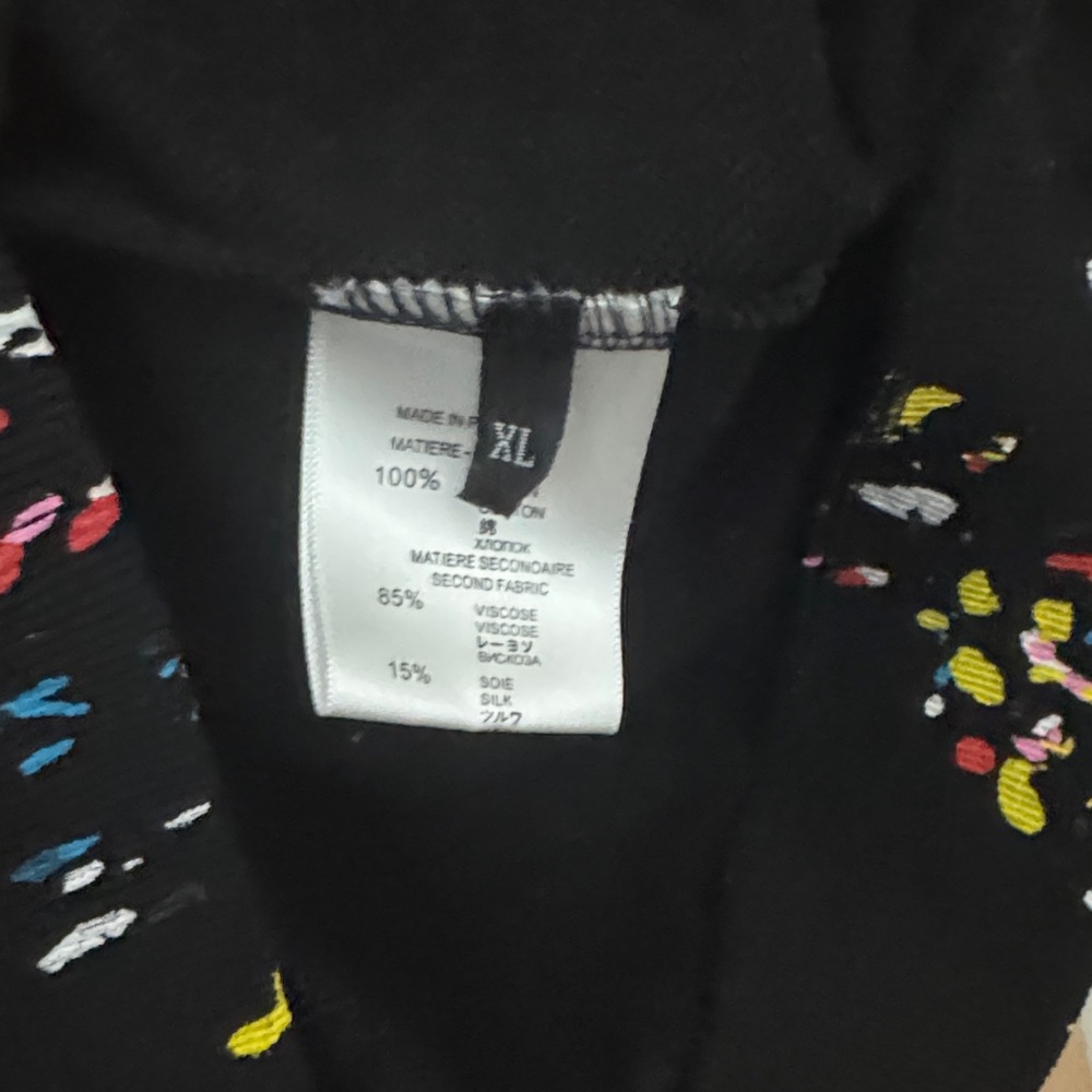 Dior Black Multicolor Paint Effect Top - Picture 3 of 4